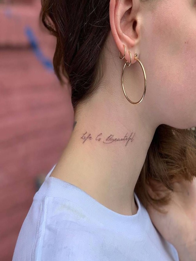 Lista 99+ Foto tatuajes en el cuello para mujer y su significado El último