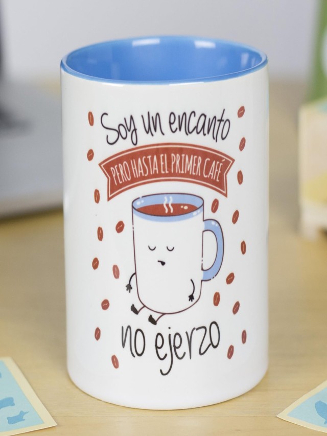 Sintético 100+ Foto tazas de cafe con frases graciosas Mirada tensa