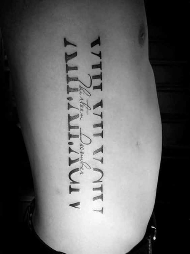 Sintético 102+ Foto tipografia de numeros romanos para tatuajes Cena hermosa