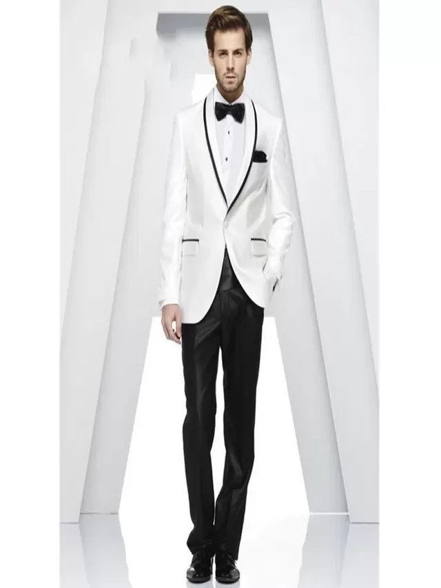 Lista 95+ Foto traje de novio blanco con negro Cena hermosa