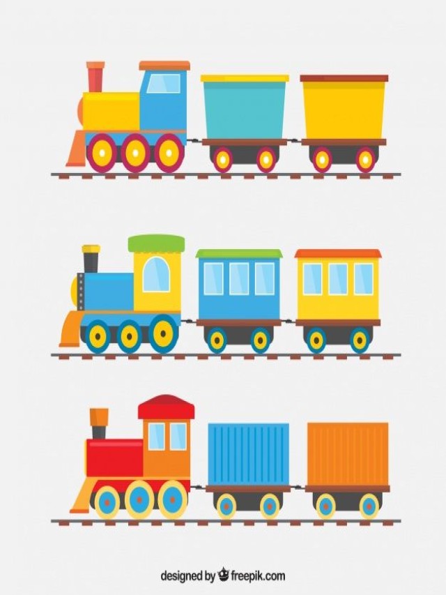 Arriba 97+ Foto tren animado con vagones para niños Lleno