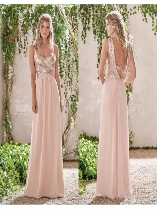 Lista 103+ Foto vestidos para dama de honor color rosa gold Actualizar