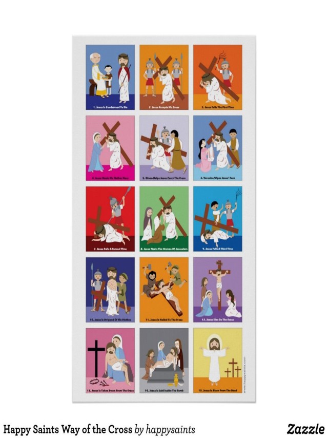 Arriba 96+ Foto via crucis para niños a color todas las estaciones Cena hermosa