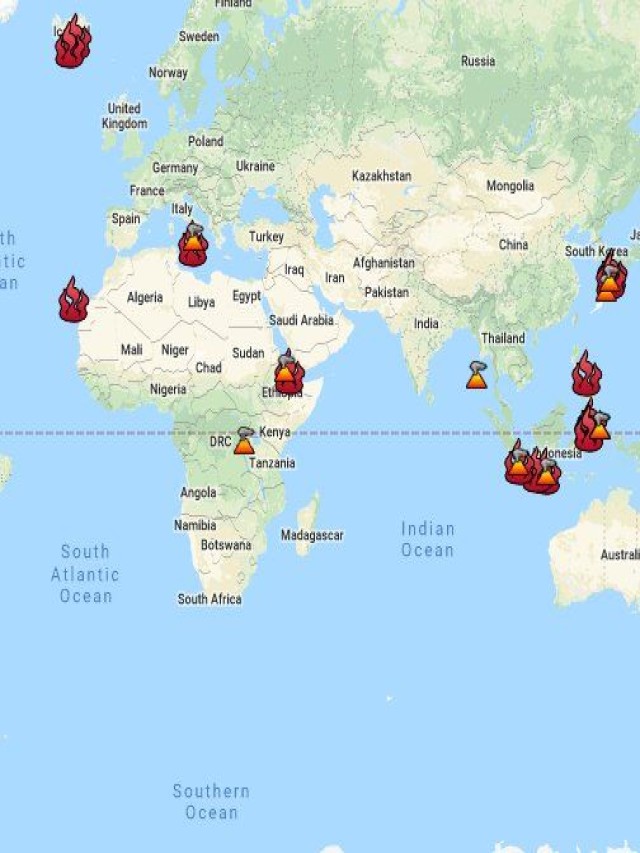 Álbumes 96+ Foto volcanes activos en el mundo mapa Actualizar