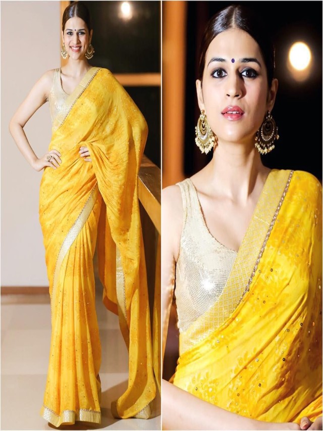 Lista 95+ Imagen which color blouse goes with yellow saree Lleno