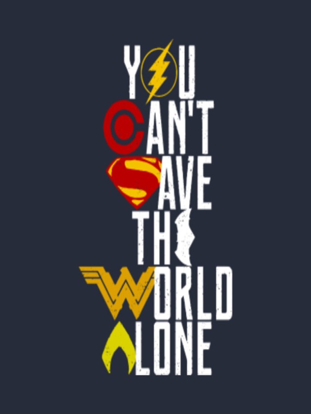 Arriba 99+ Foto you can't save the world alone El último